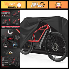 Heavy Duty Waterproof Bike Cover for 1 Bike - Outdoor Storage, Fits eBike, Mount