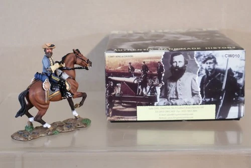 King Country American Civil War Confederate General Robert E Lee Figure KING & COUNTRY CW010 AMERICAN CIVIL WAR MOUNTED CONFEDERATE GENERAL JEB STUART