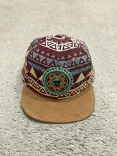 Grassroots California Evolutions Evergreen Adjustable Hat Geometric Suede