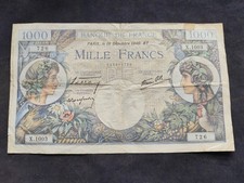 1000 Francs Commerce & Industrie (19-12-1940) (Ref 3982)
