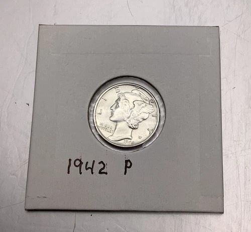 1942 P Mercury Dime AU Very Nice