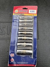 Rare Napa Hand Tools Usa 8109 8pc 38 Drive Deep Socket Set Nos Danaher Ez Read