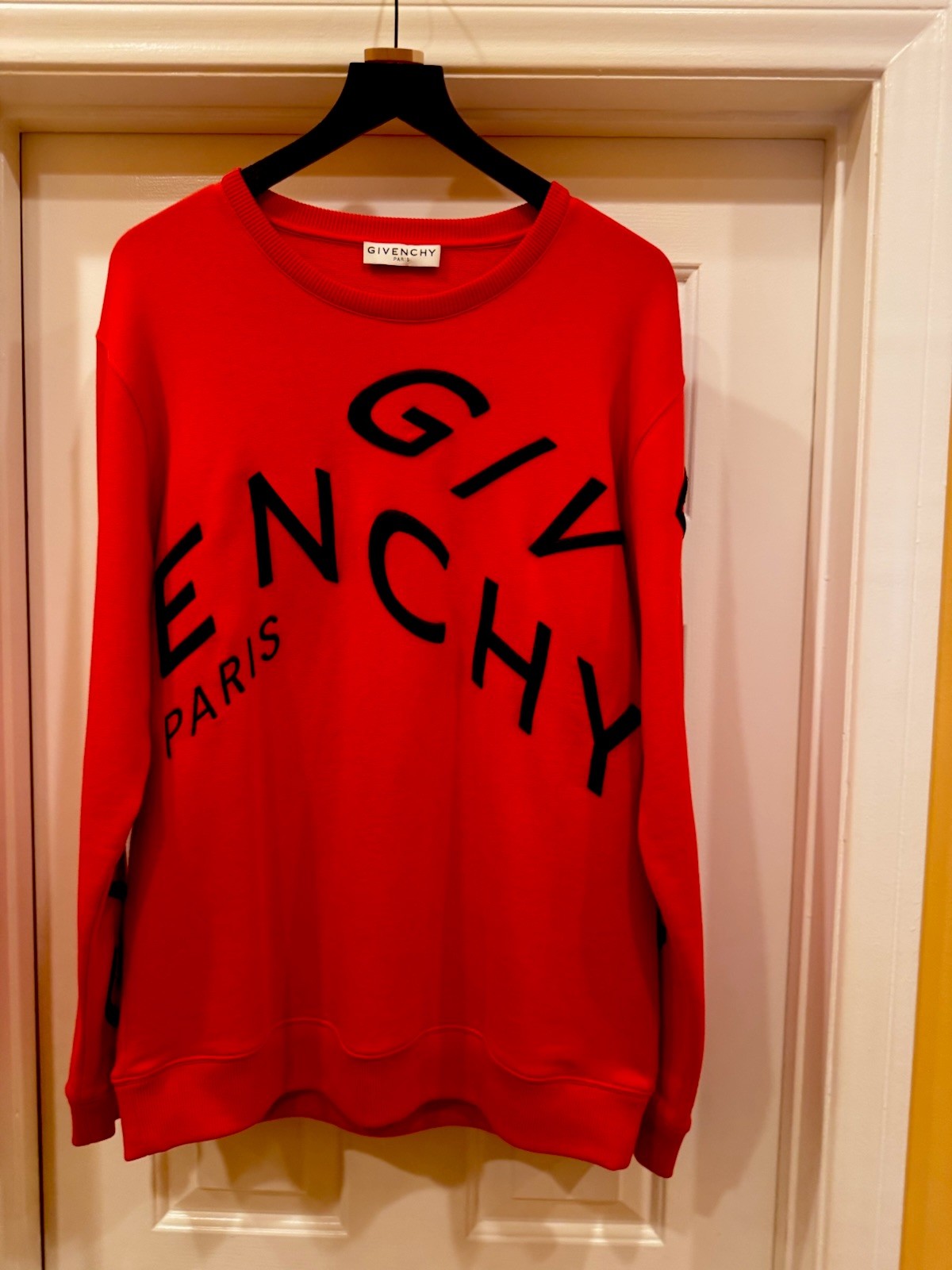 AUTHENTIC GIVENCHY Embossed Logo Embroidered Flee… - image 1