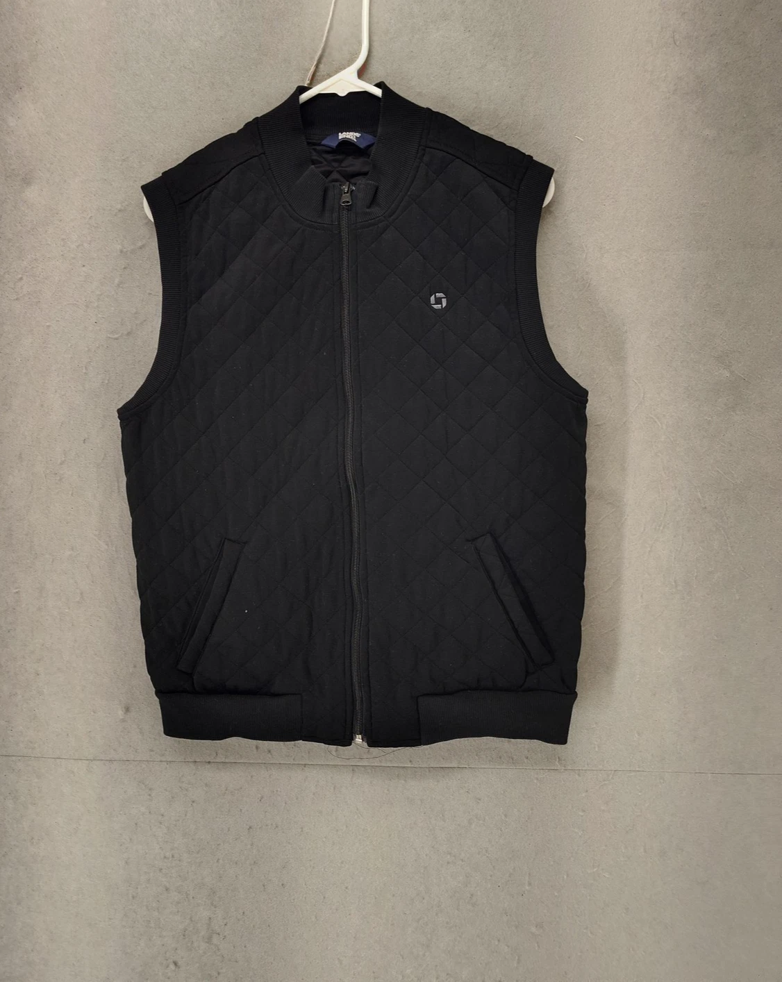 Lands End Vest Mens Small Quilted Sleeveless Full Zip Puffer Outdoor Jacket