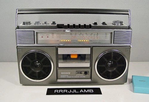 Vtg SONY CFS-65S BOOMBOX AM/FM Radio Cassette Tape Player - Tested (See Video)