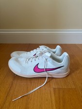 Nike Rival Distance Track Spikes Size 9  White Pink  Excellent Condition