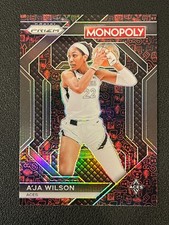 A'Ja Wilson 2024 WNBA Prizm Monopoly Red Classic Icons Aces