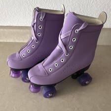 Xudrez Women's Purple Quad light up Roller Skates Stylish Purple Design
