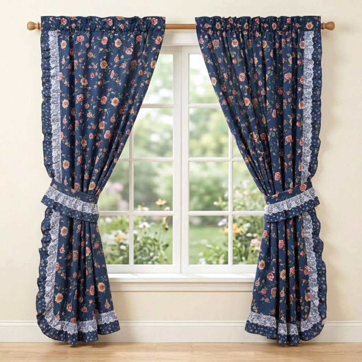 Sears Lace Window Curtains & Drapes for sale | eBay