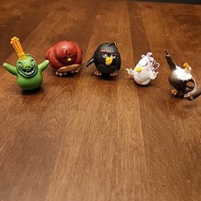 Angry Birds 2016 Lot Figures Red Bomb Pvc Cake Toppers 2-3" Matilda Eagle Piggy