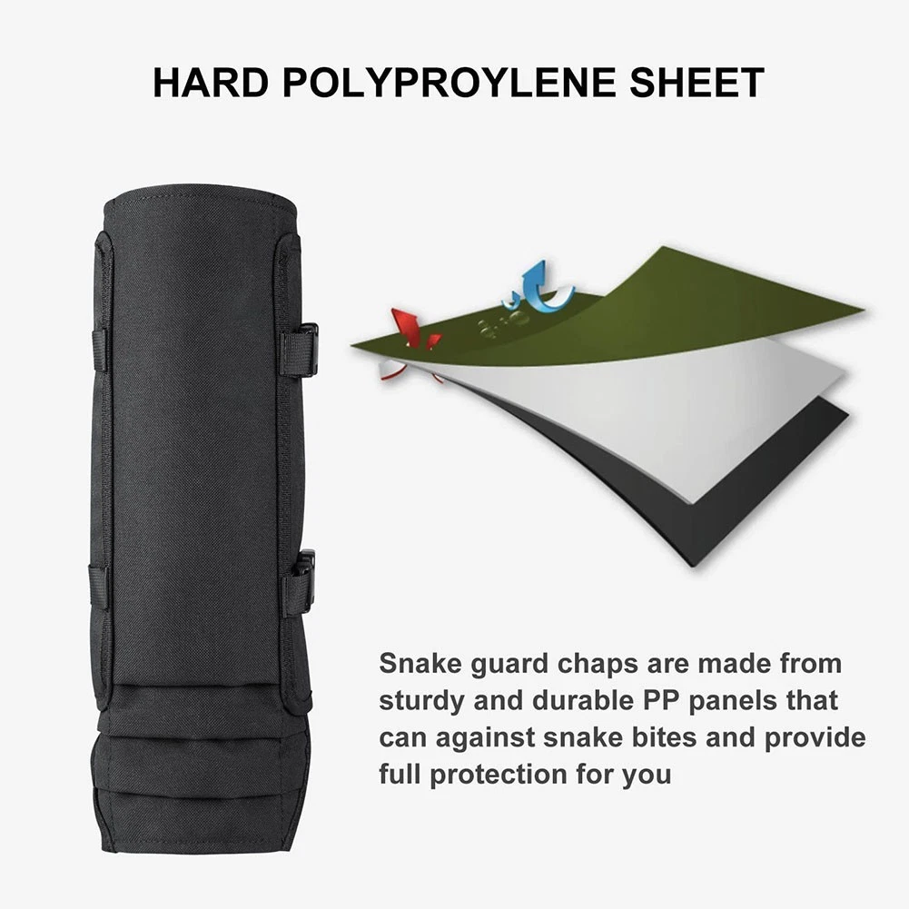 Comfortable Adjustable Gaiters Guards for Effective Snake Protection Outdoors