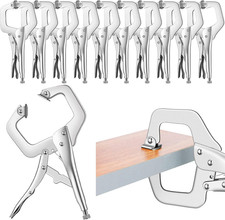 10 Pcs Locking C Clamps, Adjustable with Swivel Pad, 10 Pcs, 11 Inch