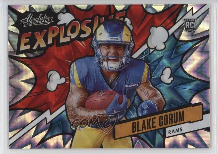 2024 Panini Absolute Explosive Blake Corum #EX-BCM Rookie RC
