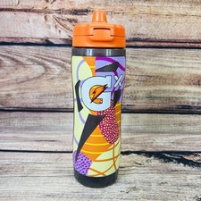 Gatorade Water Bottle GX 30 OZ Montage Non Slip Marble Blue Hydration