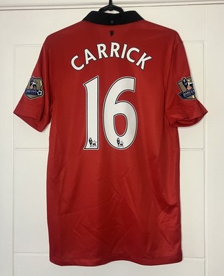 MICHAEL CARRICK 12/13 CHAMPIONS MAN UTD MANCHESTER UNITED SHIRT NIKE AON SMALL