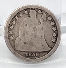 1856 Seated Liberty One Dime 10C Silver Lot. H281