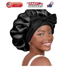 Adjustable Silk Bonnet for Sleeping Women Double Layer Satin Bonnet Reduce Fr...