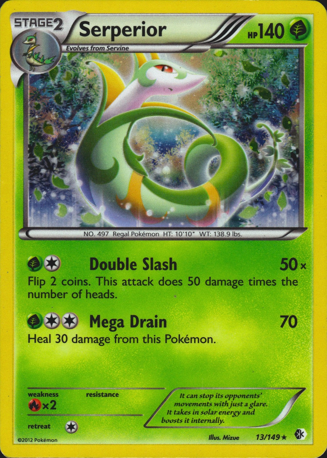 Serperior 13/149 (Cosmos Holo) Promo Blister Exclusives Pokémon Card LP