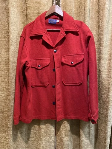 Superb Vintage Classic PENDLETON Mens Shirt style Wool Jacket M - product listing photo