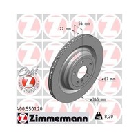 Zimmermann 400.5501.20 Bremsscheibe Hinterachse FüR Mercedes Benz Mercedes Benz