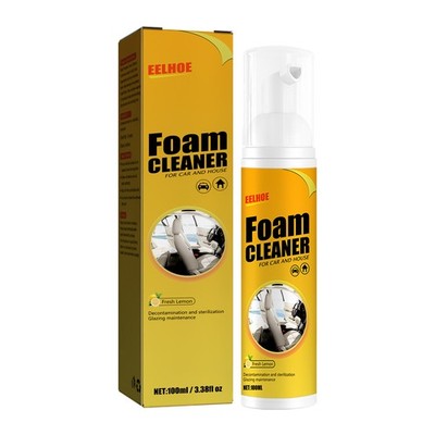 EELHOE Foam Cleaner, Leather Seat Supplies Decontamination Multi-Functional Inte
