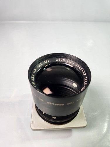Wollensak Graflex Telephoto Tele Optar RARE 10" inch 25cm F5.6 on board - Picture 2 of 14