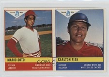 1985 General Mills Baseball Stickers Mario Soto Carlton Fisk #MSCF HOF 16nl