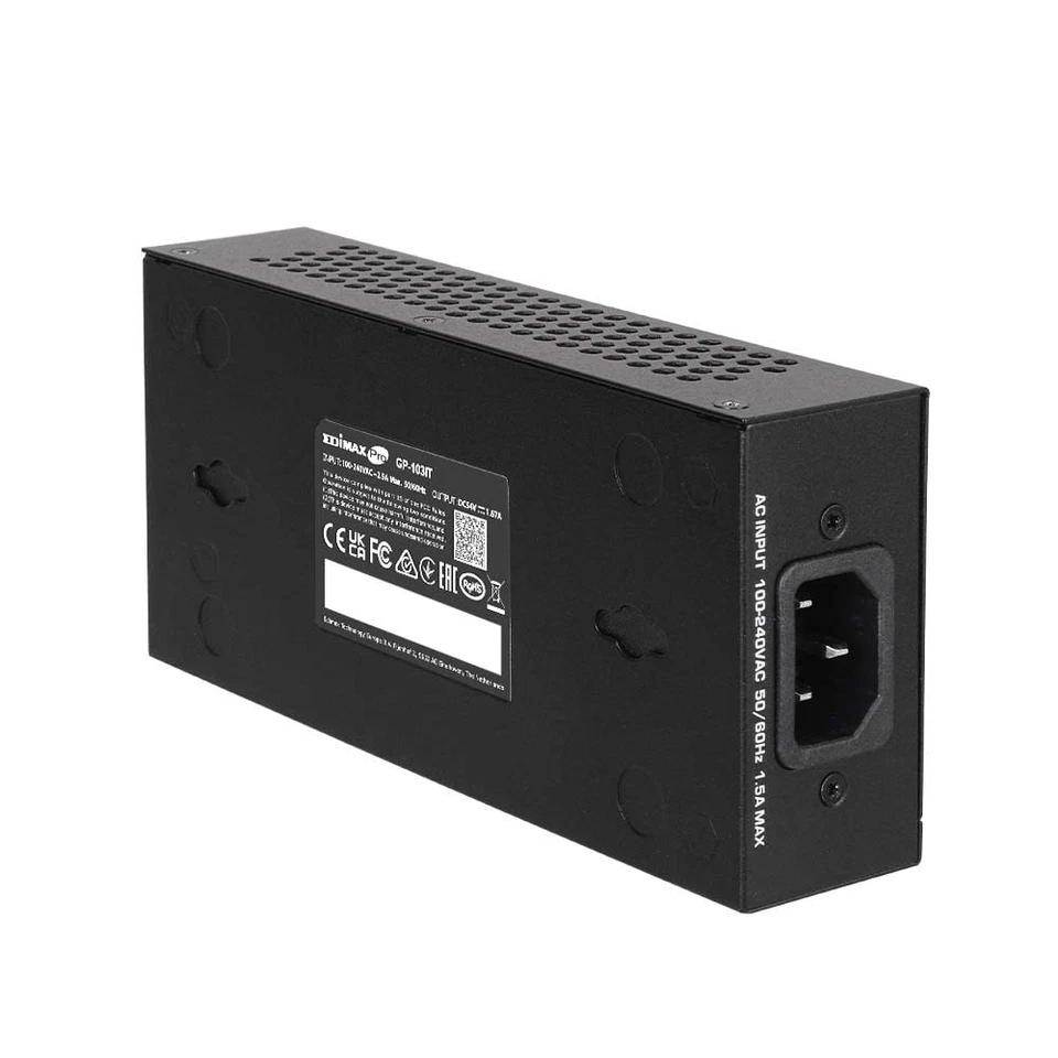 Pro Gigabit PoE++ 90W (60W/30W/15W Compatible) Injector Adapter, Adds Power t... - Image 3 of 4