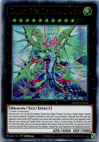 Galaxy-Eyes Cipher X Dragon GFTP-EN011 Ultra Rare 1st Edition NM Yugioh