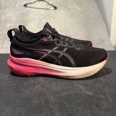 Asics Gel Kayano 31 Running Shoes Womens 7 Black Stability Sneakers 1012B670