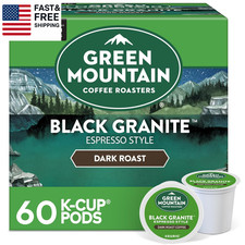 Black Granite, Keurig Single Serve K-Cup Pods, Espresso Style Dark Roast, 60 Cou