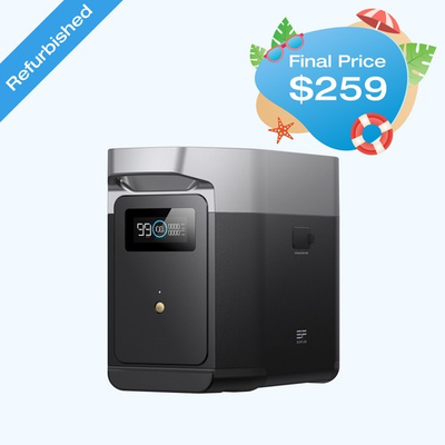 #ad EcoFlow DELTA 2 Smart Generator Extra Battery 1024Wh Certified Refurbished LFP $323.75
