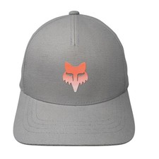 Fox Logo Snapback Hat Gray One Size Adjustable Flexfit 110 Yupoong