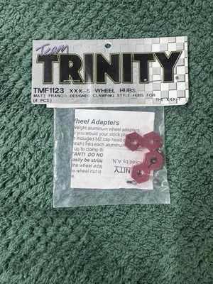 RC Trinity Losi XXXS Series Wheel Hub Hex Aluminum Red Matt Francis (4) TMF1123