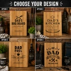 Personalised Father’s Day Bamboo Chopping Board Gift For Dad BBQ Kitchen