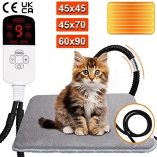 Pet Heating Pad with Auto Shut Off Electric Pet Heated Bed Mat for Cats and Dogs