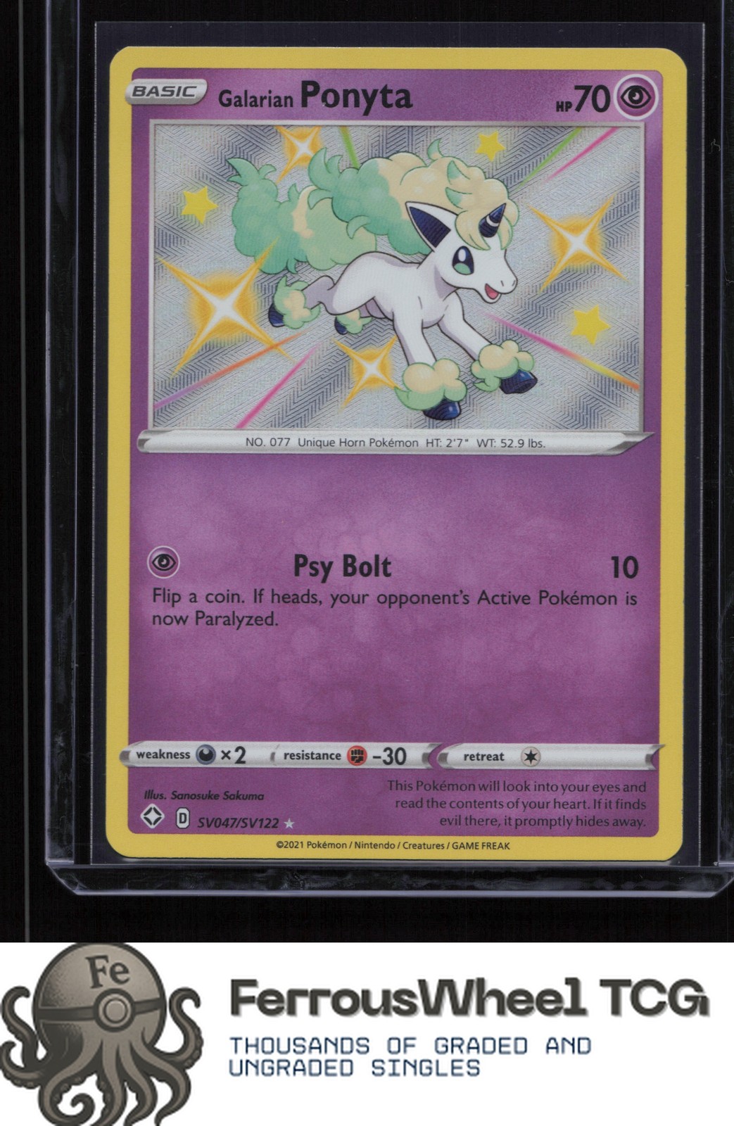 Galarian Ponyta SV047/SV122 - Shining Fates: Shiny Vault - (NM)