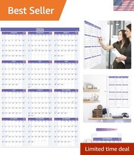 Floral 2026 Yearly Calendar with Gift Envelope  Stickers - Large 34.8"x22.8"