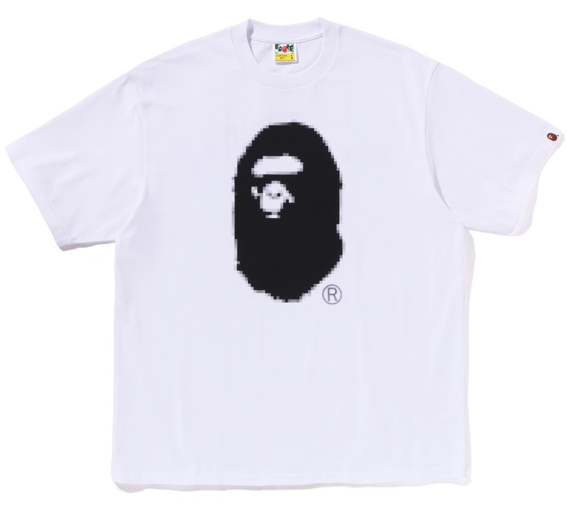 【A BATHING APE】★PIGMENT PRINT APE HEAD RELAXED FIT TEE★ A BATHING APE® Pigment Print Ape Head Relaxed Fit Tee | Bape
