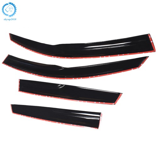 4 piezas visera de ventilación de ventana apta para 04-09 Mazda 3 hatchback protectores de lluvia para sol deflector - Imagen 5 de 8