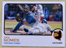 2022 Topps Heritage Yan Gomes Baseball Card #301 Cubs Catcher NM