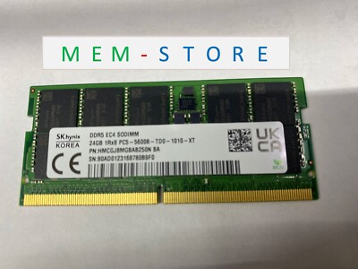 SK hynix 24GB DDR5-5600MHz ECC SODIMM RAM Compatible w/ X14SAV-F