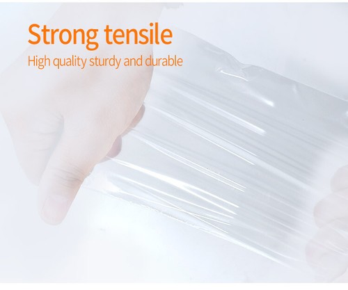 Clear Reclosable Seal Bag Plastic Poly Zip Lock Bags Jewelry Zipper Baggie 2Mil - Picture 11 of 12
