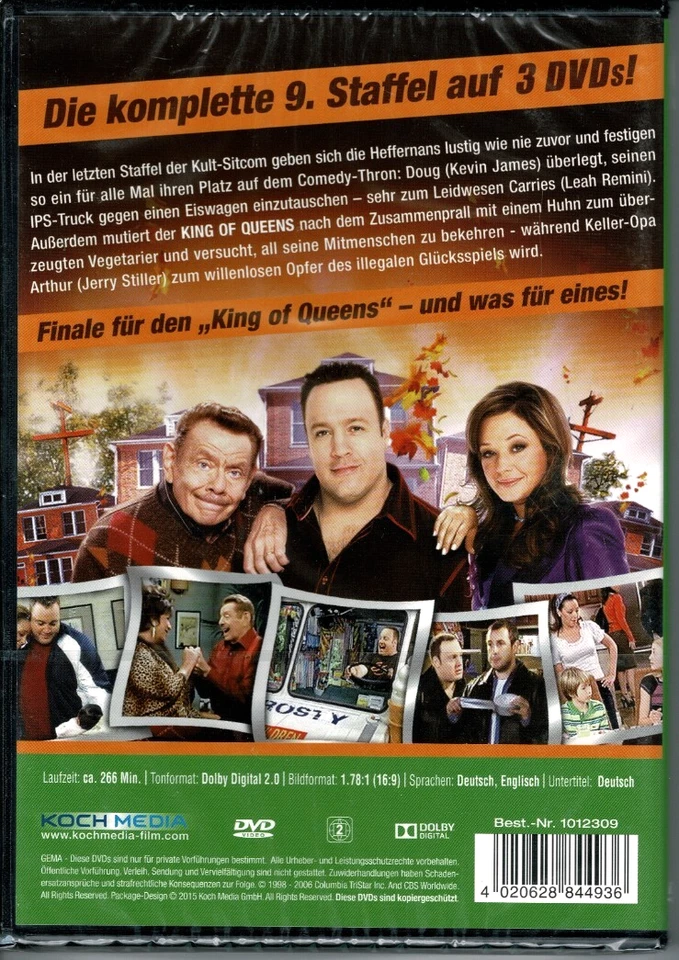 King Of Queens Season 9 (finale Staffel) (remastered) (3 DVDs) - NEU & OVP - Bild 2 von 2