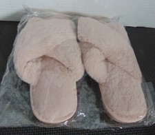NEW Woman s Slippers Pink Blush color Size 38-39 Euro 8 USA