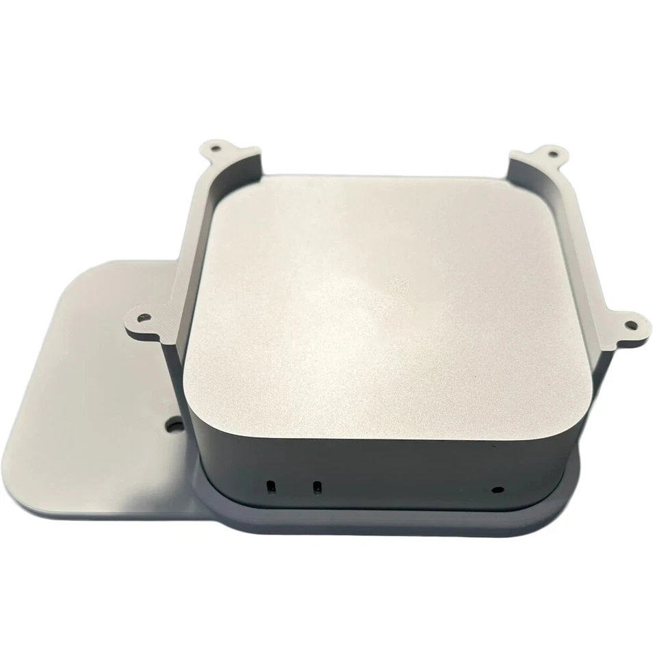 Under Desk Stand for Mac Mini 2024 M4 / M4 pro Wall Mount Holder Case Accessory - Image 3 of 4
