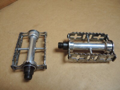 ATOM 440 RAT TRAP PEDALE 1975 ENGLISCH 9/16'' GEWINDE NEU AUFGEBAUT RENOVIERT + POLIERT
