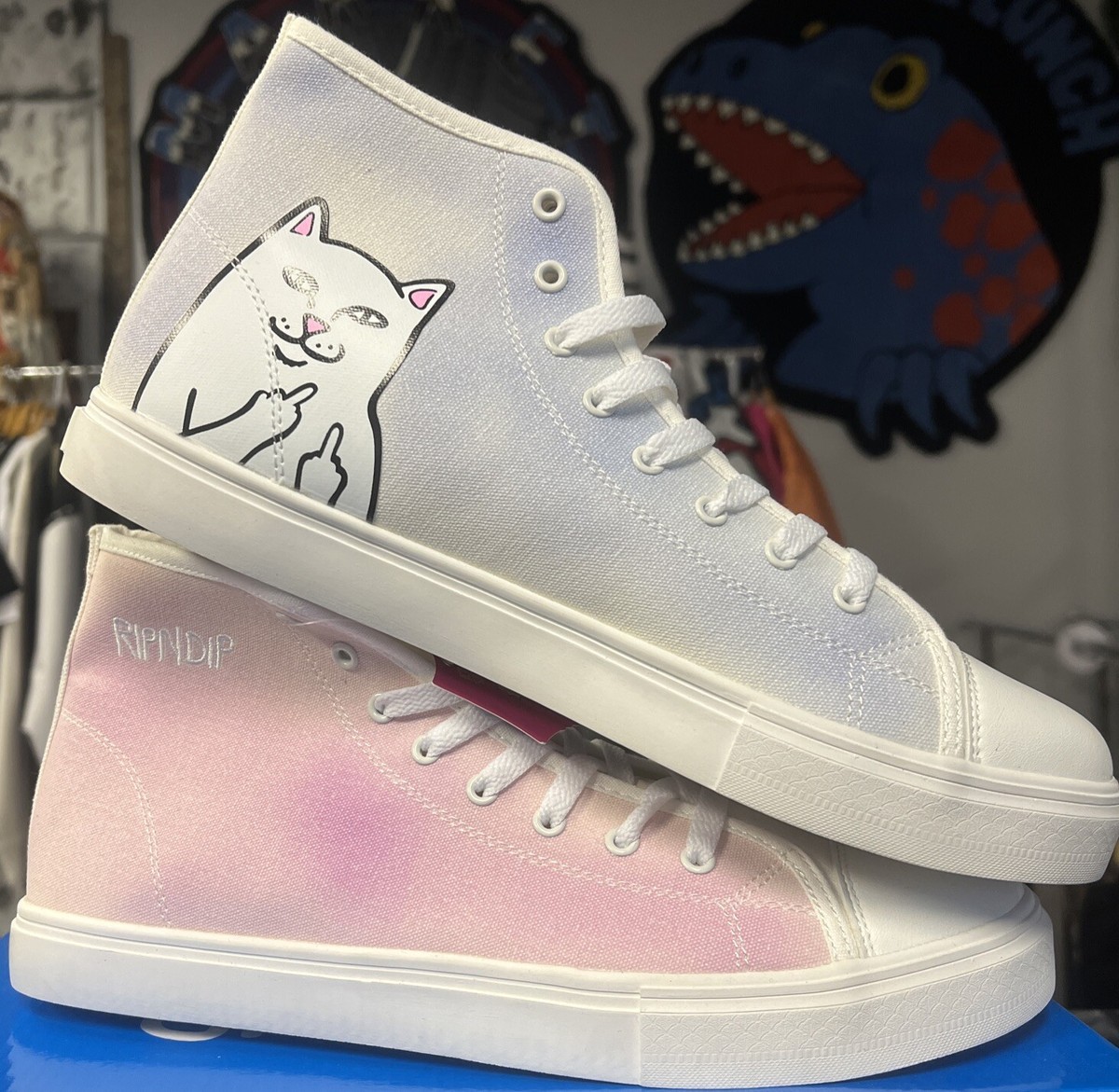Ripndip Lord Nermal Uv Activated Canvas Shoe Rip N Dip Color