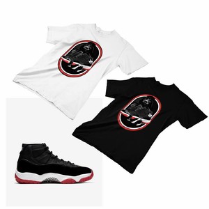Air Jordan 11 Black/Red Matching Custom Designed T shirt JD 11-5-5-2 | eBay