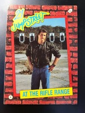  1987 Topps 21 Jump Street Rifle Range Johnny Depp STICKER card #6